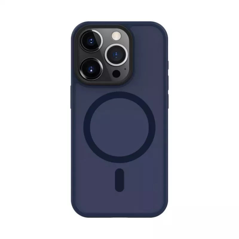 Evelatus Apple iPhone 15 Pro Hybrid Case with MagSafe and Camera Protection PC+TPU Dark Blue