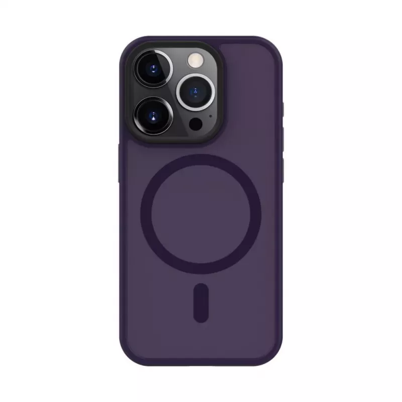 Evelatus Apple iPhone 15 Pro Hybrid Case with MagSafe PC+TPU Deep Purple