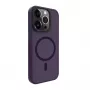 Evelatus Apple iPhone 15 Pro Max Hybrid Case with MagSafe PC+TPU Deep Purple
