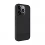 Evelatus Apple iPhone 15 Pro Plastic Leather MagSafe Back Cover Black