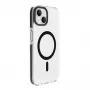 Evelatus Apple iPhone 15 Plus Clear Case PC+TPU With MagSafe Transparent Black