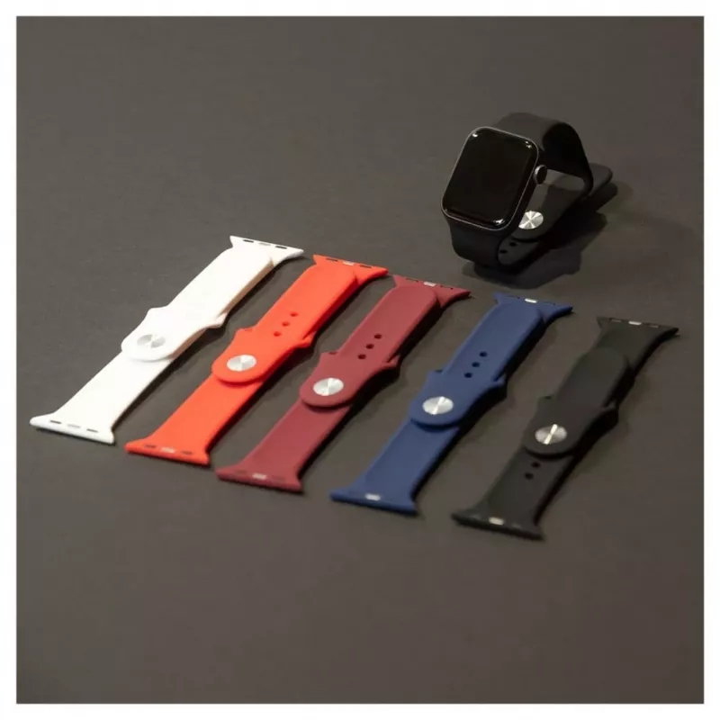Evelatus Apple Watch 38/40/41mm Silicone Loop Watch Strap (132mm M/L) Blue