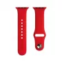 Evelatus Watch 38/40/41mm Silicone Loop Watch Strap (132mm M/L) Red