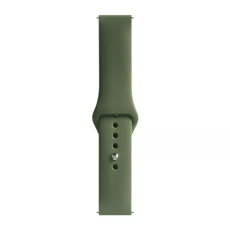 Evelatus Watch 20mm Silicone Loop Watch Strap (130mm M/L) Dark Green