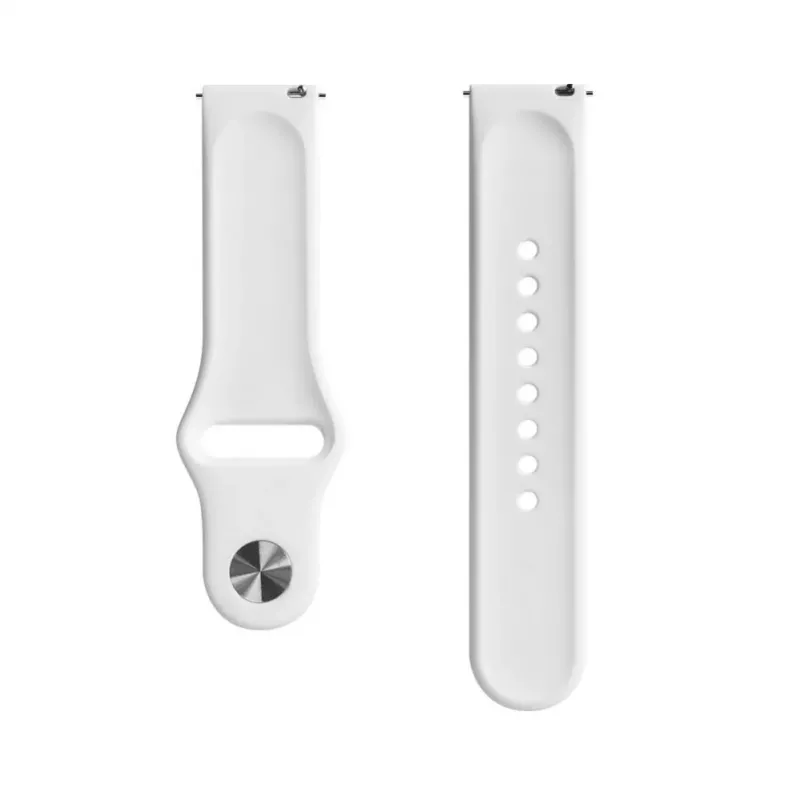 Evelatus Watch 20mm Silicone Loop Watch Strap (130mm M/L) White