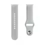 Evelatus Watch 22mm Silicone Loop Watch Strap (130mm M/L) Silver