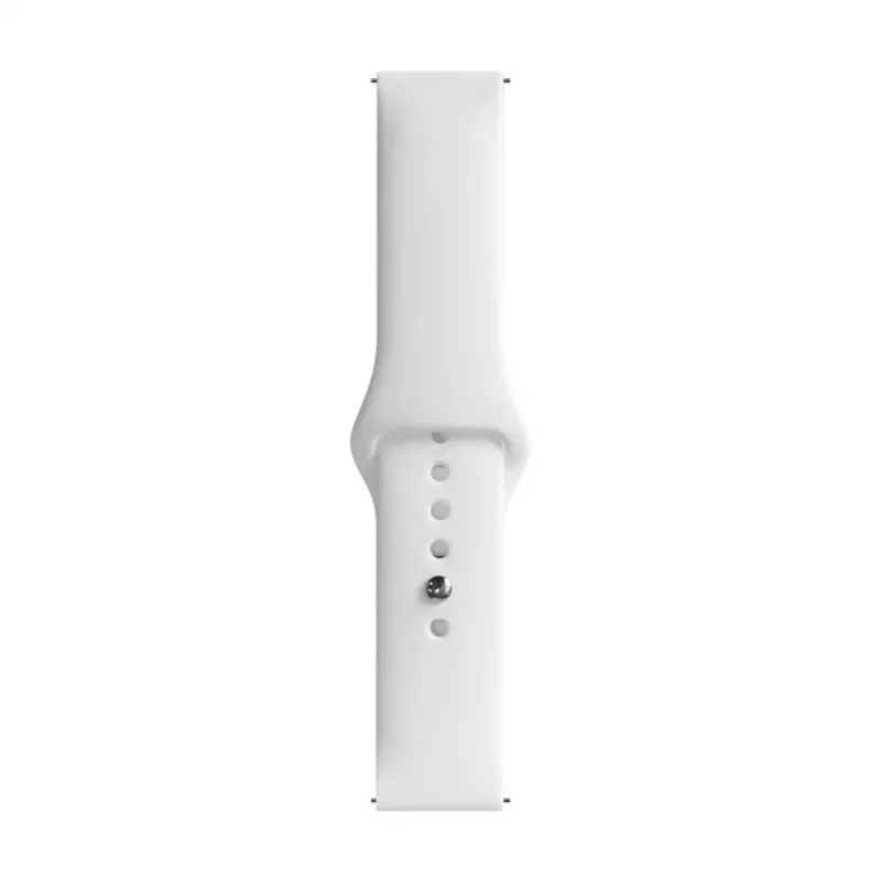Evelatus Watch 22mm Silicone Loop Watch Strap (130mm M/L) White