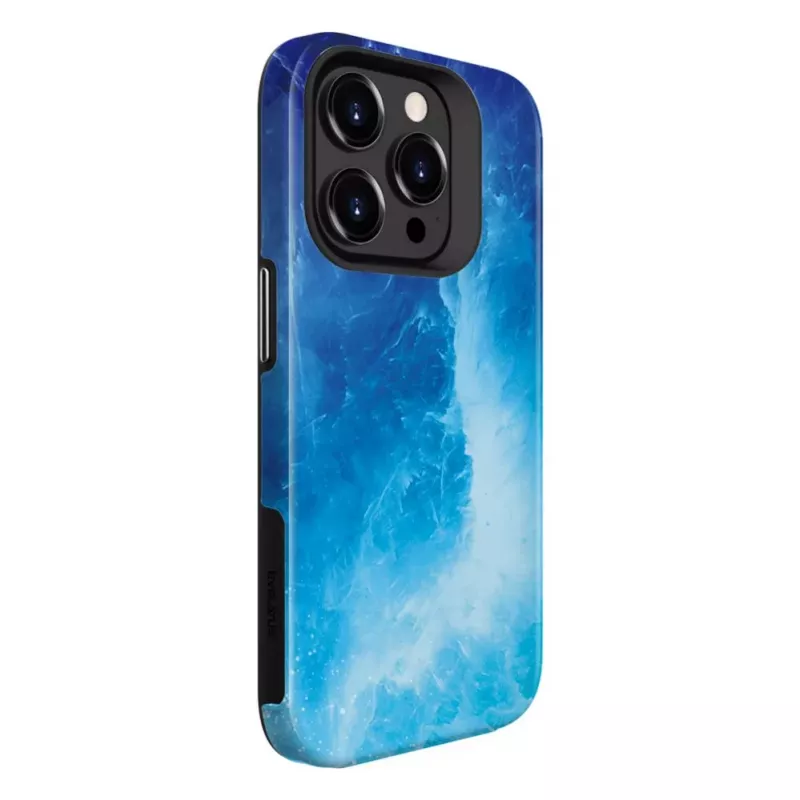 Evelatus Apple iPhone 15 Pro Max Armor Case TPU+PC Customized Print Design Galaxy Blue