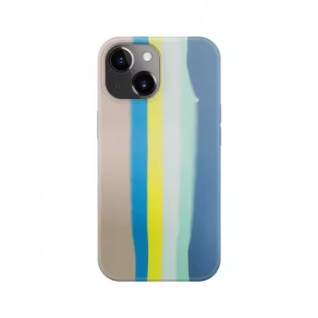 Evelatus Apple iPhone 15 Silikoonkest Mitmevärviline Sinine Roosa