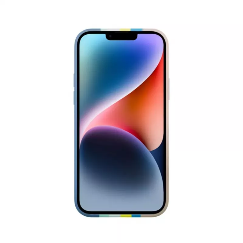 Evelatus Apple iPhone 15 Silikoonkest Mitmevärviline Sinine Roosa