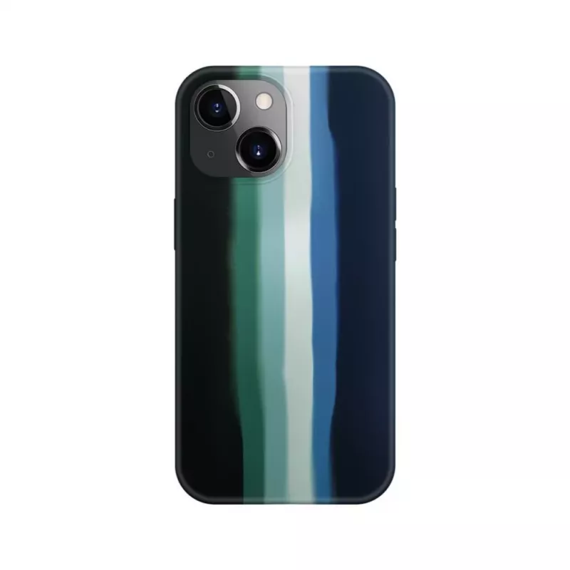 Evelatus Apple iPhone 15 Silicone Case Multi-Colored Green