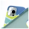 Evelatus Apple iPhone 15 Pro Max Silicone Case Multi-Colored Yellow Green