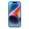 Evelatus Apple iPhone 15 Plus Premium Soft Touch Silicone Case Cyan Blue