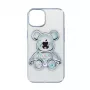 iLike Apple iPhone 13 Silikoonkate Print Desire Bear Silver