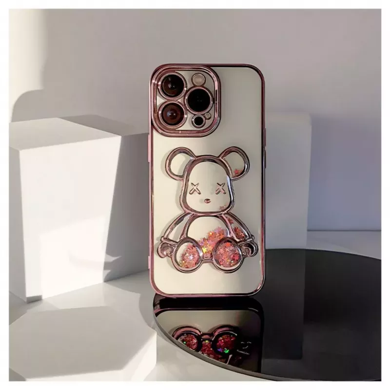 iLike Apple iPhone 13 Pro Silikoonkate Print Desire Bear Roosa