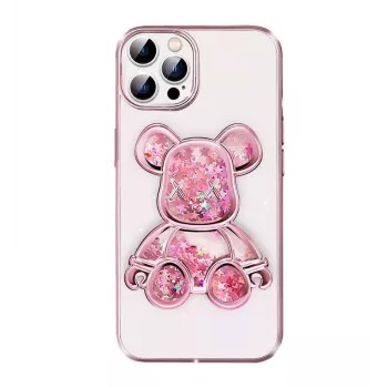 iLike Apple iPhone 13 Pro Silikoonkate Print Desire Bear Roosa