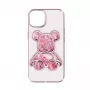 iLike Apple iPhone 14 Silikoonkate Print Desire Bear Roosa
