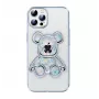 iLike Apple iPhone 15 Pro Silikoonkate Print Desire Bear Silver