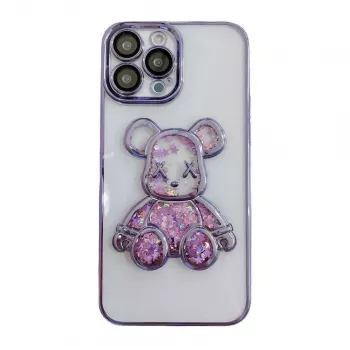 iLike Apple iPhone 15 Pro Max Silikoonkate Print Desire Bear Lilla
