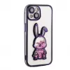 iLike Apple iPhone 14 Silikoonkate Print Desire Rabbit Lilla
