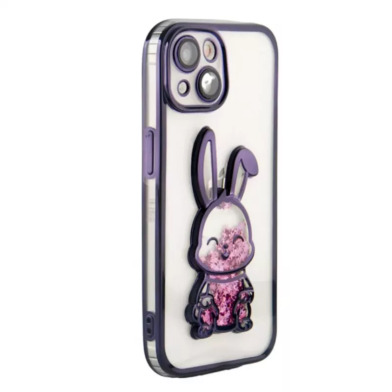 iLike Apple iPhone 14 Silikoonkate Print Desire Rabbit Lilla