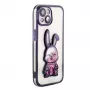 iLike Apple iPhone 14 Silikoonkate Print Desire Rabbit Lilla