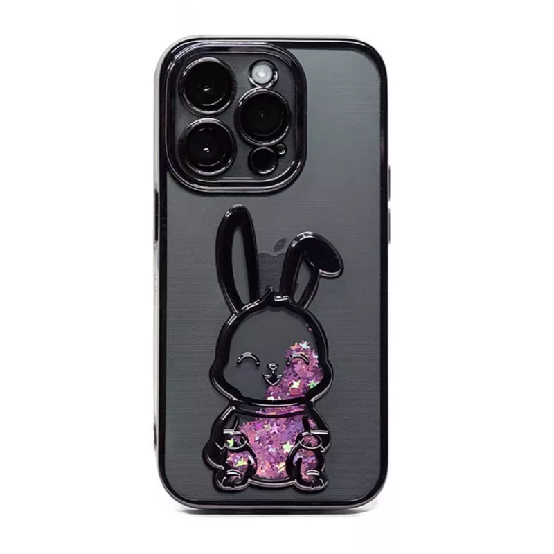 iLike Apple iPhone 14 Pro Max Silikoonkate Print Desire Rabbit Lilla