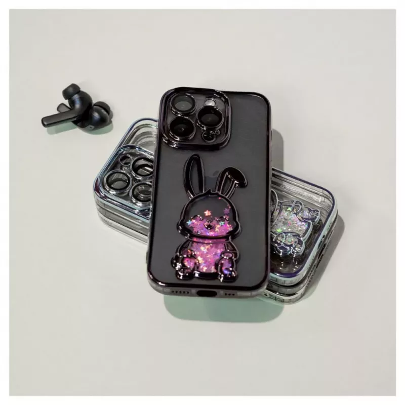 iLike Apple iPhone 14 Pro Max Silikoonkate Print Desire Rabbit Lilla