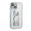 iLike Apple iPhone 15 Silikoonkate Print Desire Rabbit Sinine