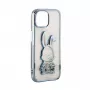 iLike Apple iPhone 15 Pro Silikoonkate Print Desire Rabbit Sinine