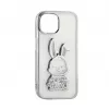 iLike Apple iPhone 15 Pro Silikoonkate Print Desire Rabbit Silver