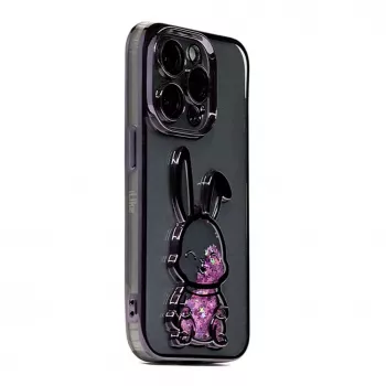 iLike Apple iPhone 15 Pro Max Silikoonkate Print Desire Rabbit Lilla