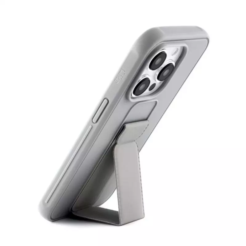 iLike Apple iPhone 15 Pro Silikoonkest koos alusega Hõbedane