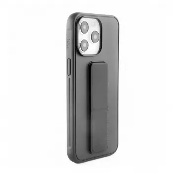 iLike Apple iPhone 15 Pro Max Silikoonkest koos alusega Must