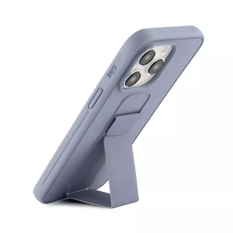iLike Apple iPhone 15 Pro Max Silikoonkest koos alusega Lilla