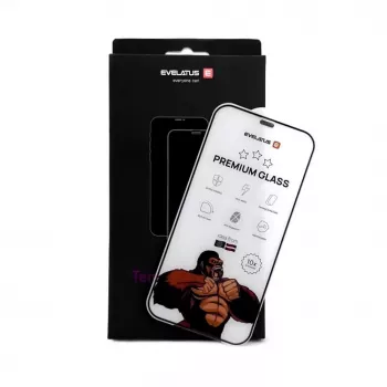Evelatus Apple iPhone 12/12 Pro Corning Gorilla Glass Anti-Static 3D Full Cover 10X Stronger Tempered Glass Screen Protector
