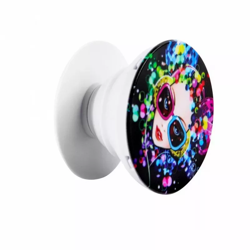 iLike Universal Pop Holder Party - Telefonihoidja ja -alus, 360° pööratav, 180° kallutatav, korduvkasutatav liim, mitmevärviline
