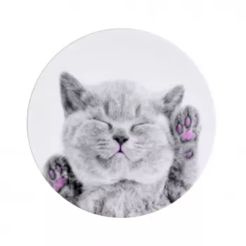 iLike Universal Pop Holder Cat - Grey Phone Grip & Stand
