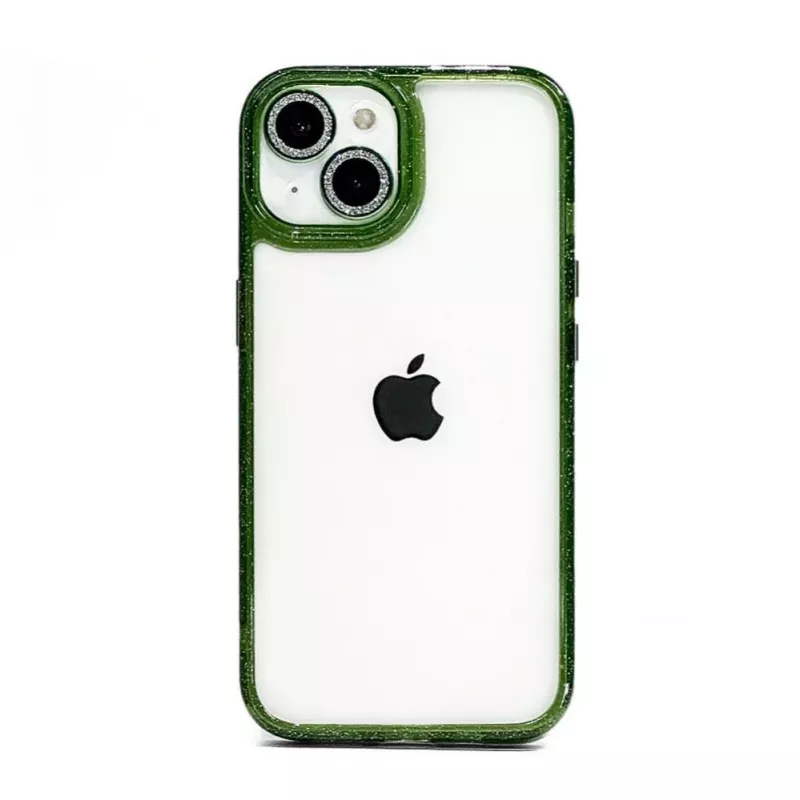 iLike Apple iPhone 13 Stars Lens Acrylic Cover Green