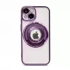 iLike Apple iPhone 15 Pro IH MagSafe Hidden Stand Cover Purple