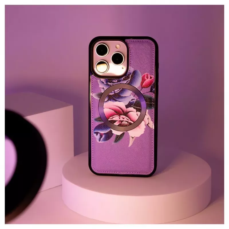 Evelatus Apple iPhone 15 Pro rahakoti ja õhuke kate, lilla