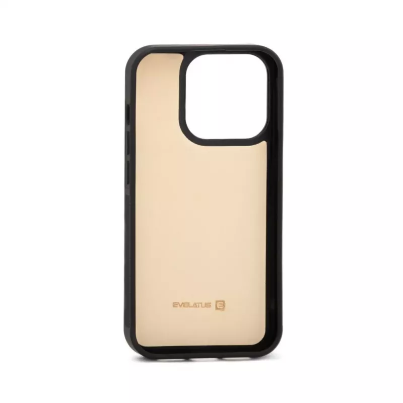 Evelatus Apple iPhone 15 Pro Max rahakoti ja õhuke kate beige