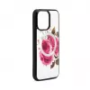 Evelatus Apple iPhone 14 Pro Nahkkate Tõmblukuga Lilledisain Valge