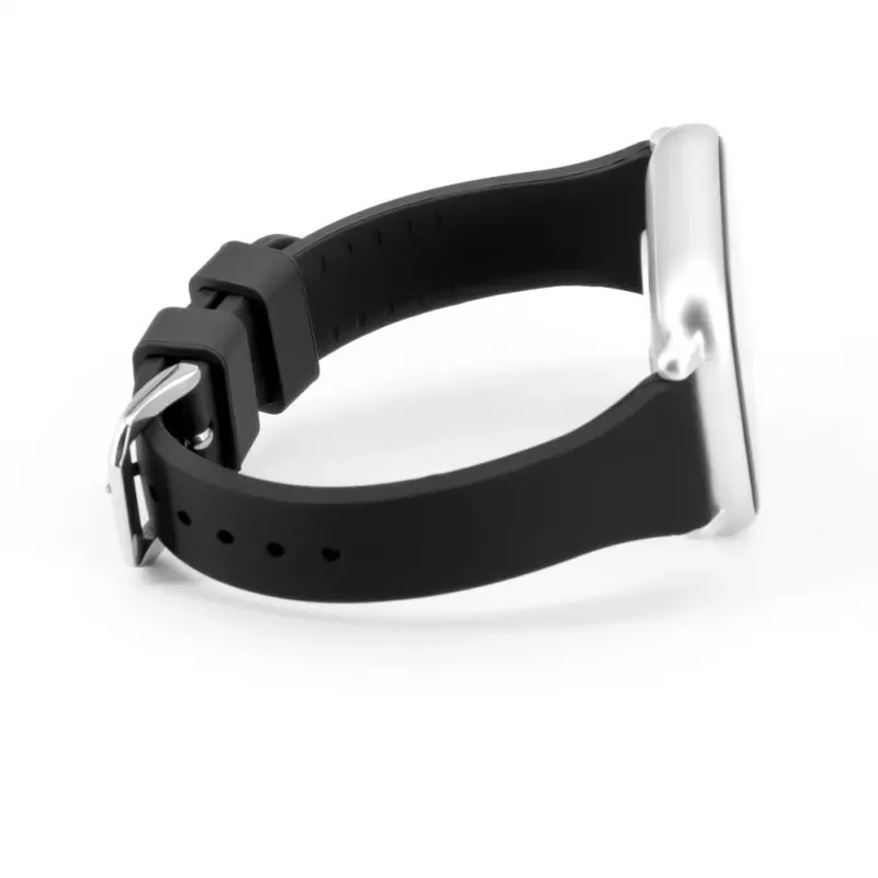 Connect 22mm T-pandlaga silikoonist aasaga käerihm (130mm M/L) must