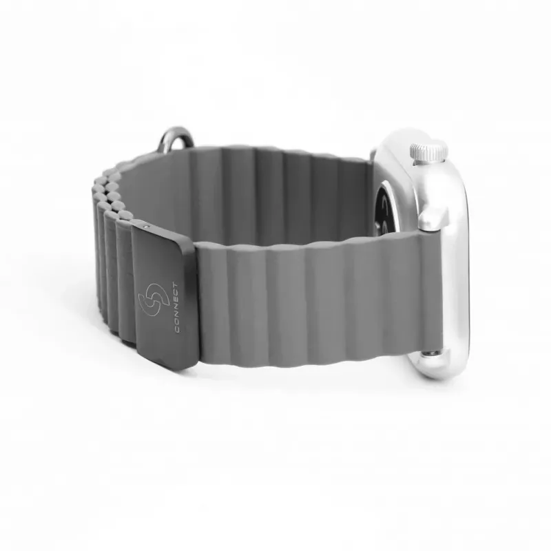 Connect 22mm Cortical Back Buckle Magnetic Suction Watch Strap (130mm M/L) Space Gray