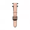 Connect Watch 42/44/45mm Silicone Patch Leather Watch Strap (132mm M/L) Pink Sand