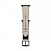 Connect Watch 42/44/45mm Silicone Patch Leather Watch Strap (132mm M/L) White