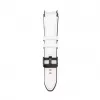 Connect 20mm Silicone Patch Leather Watch Strap (130mm M/L) White