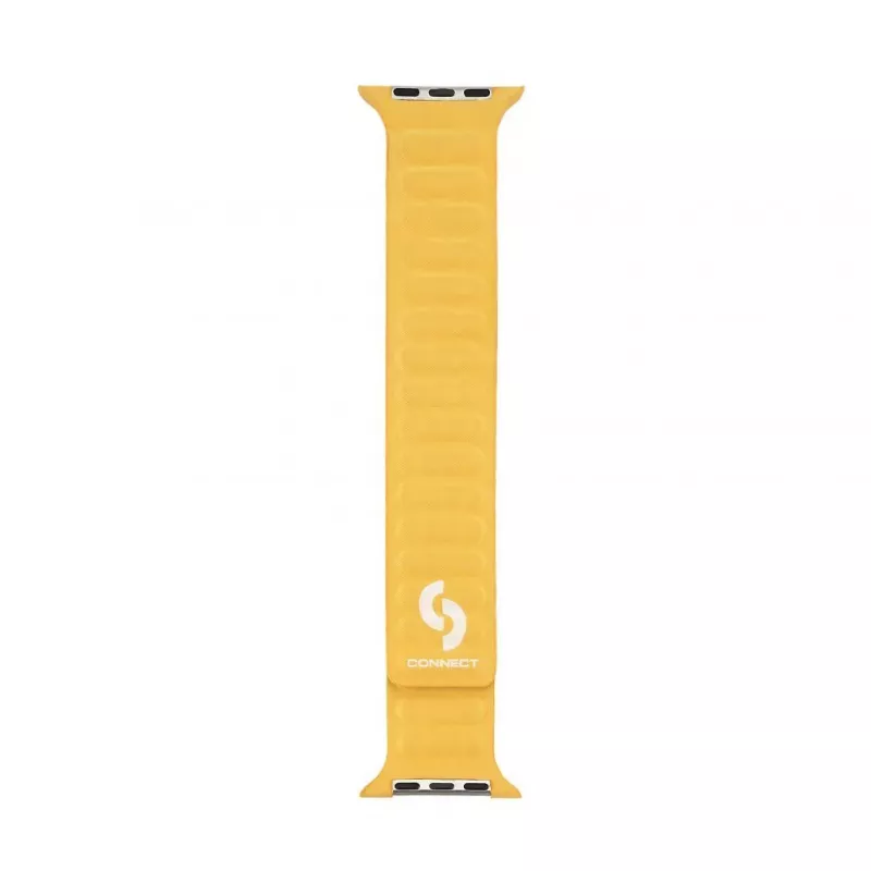 Connect Watch 42/44/45mm Fine Woven Twill Magnetic Chain Watch Strap Yellow
