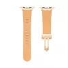 Connect Watch 42/44/45mm Single Loop Buckle Leather Watch Strap White